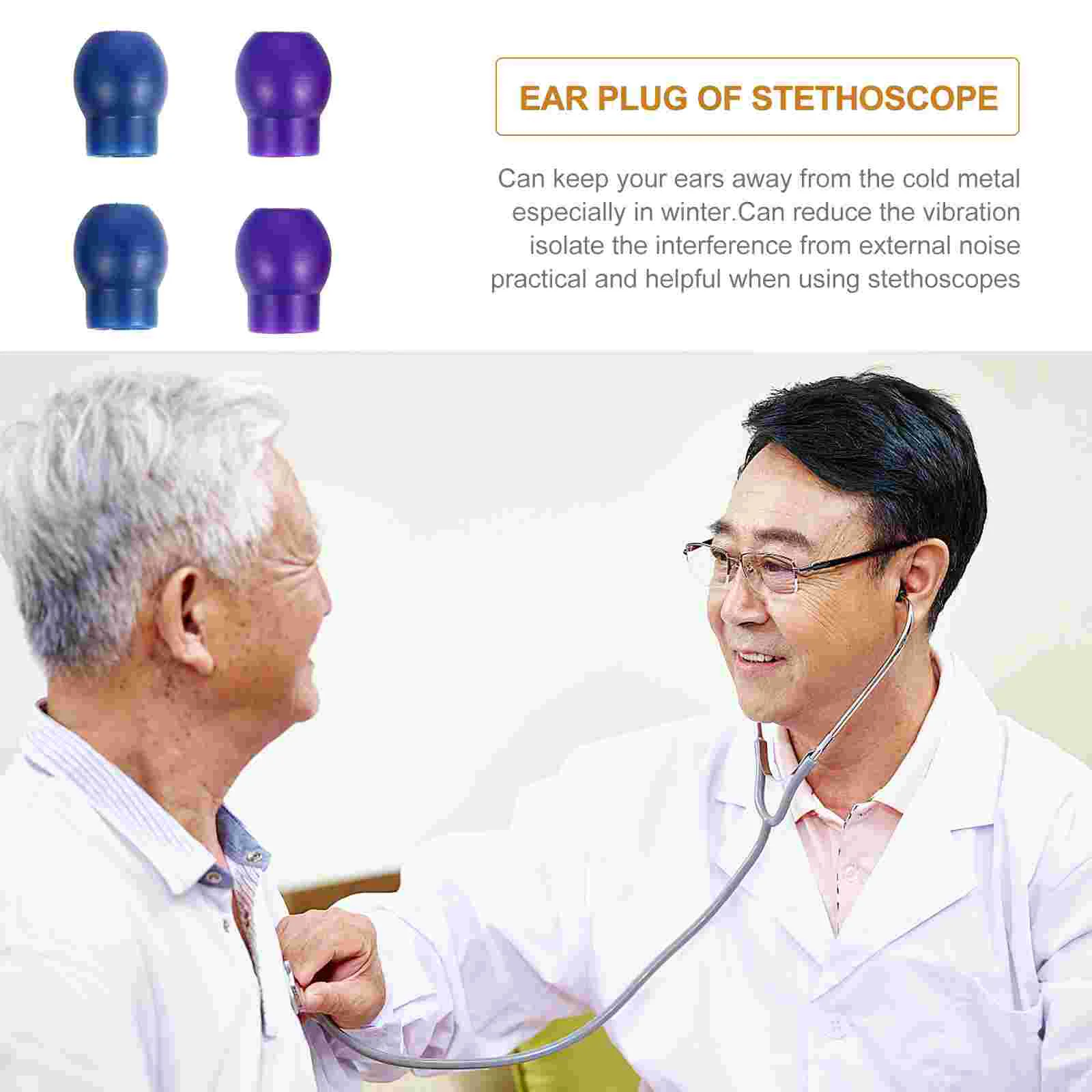 10 parova trajnih izmjenjivi ulošci za stetoskop za bolničkim klinikama.