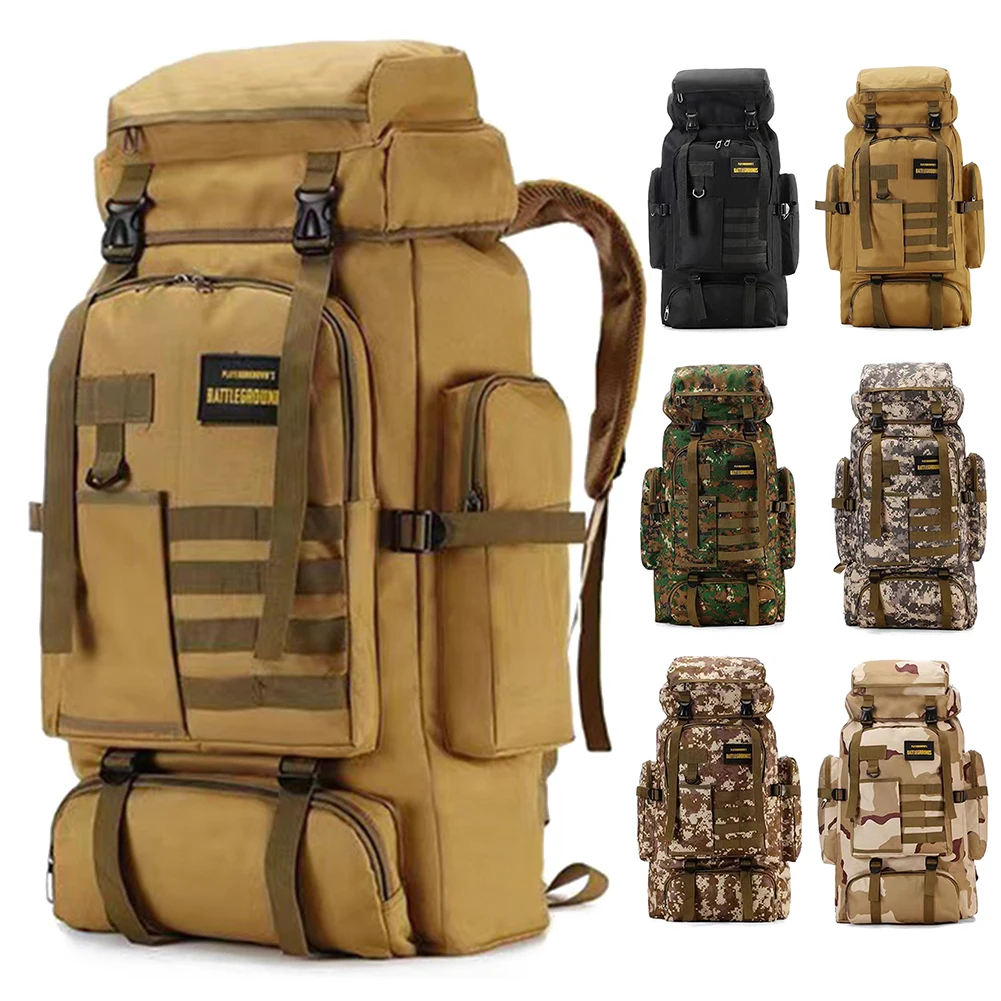 80-litreni Vanjski vojni ruksak, Vodootporan Marširati ruksak za penjanje, Ruksak za putovanja, Lovački ruksak, Taktički ruksak za muškarce