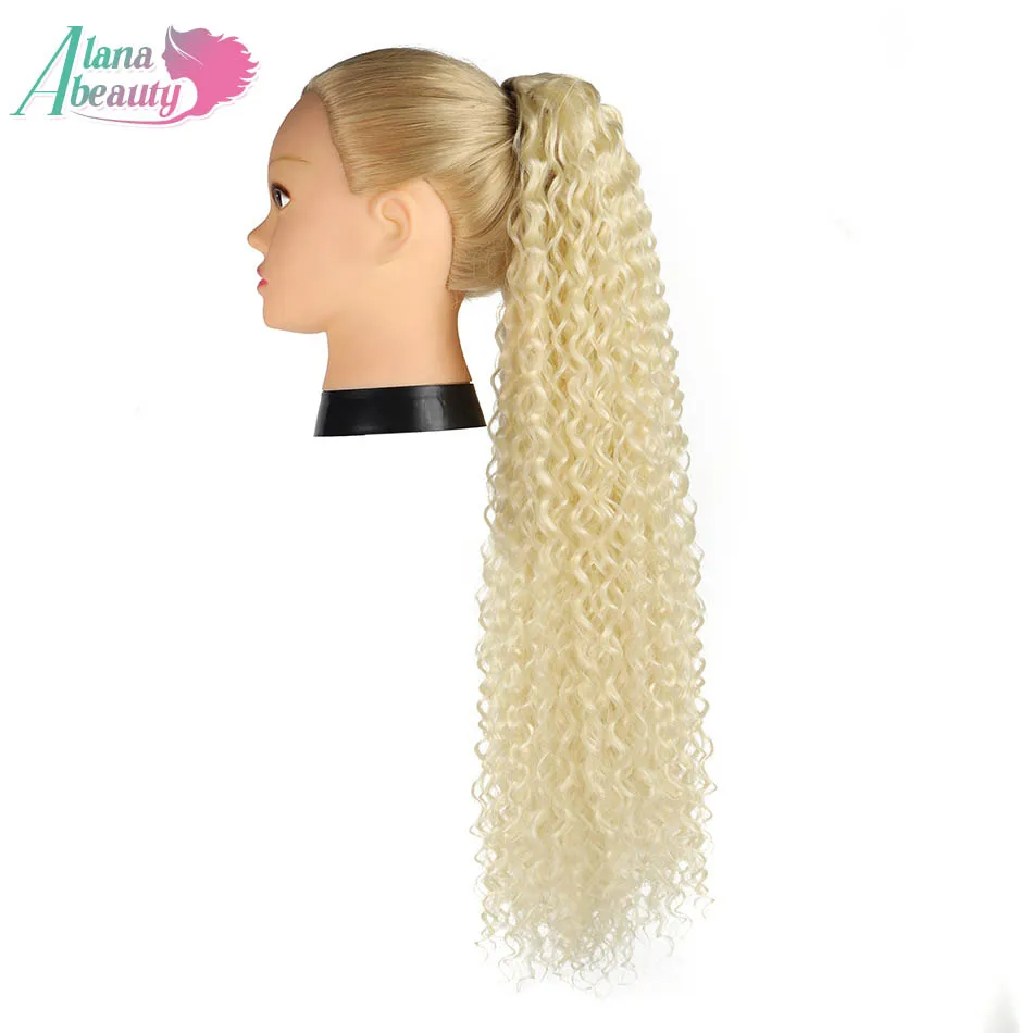 Alan Dugu Kovrčavu kosu za izgradnju u poni rep za žene, prirodne, sintetske, hairpieces sa žice u obliku cauda equina, svijetle iznad конские repovi