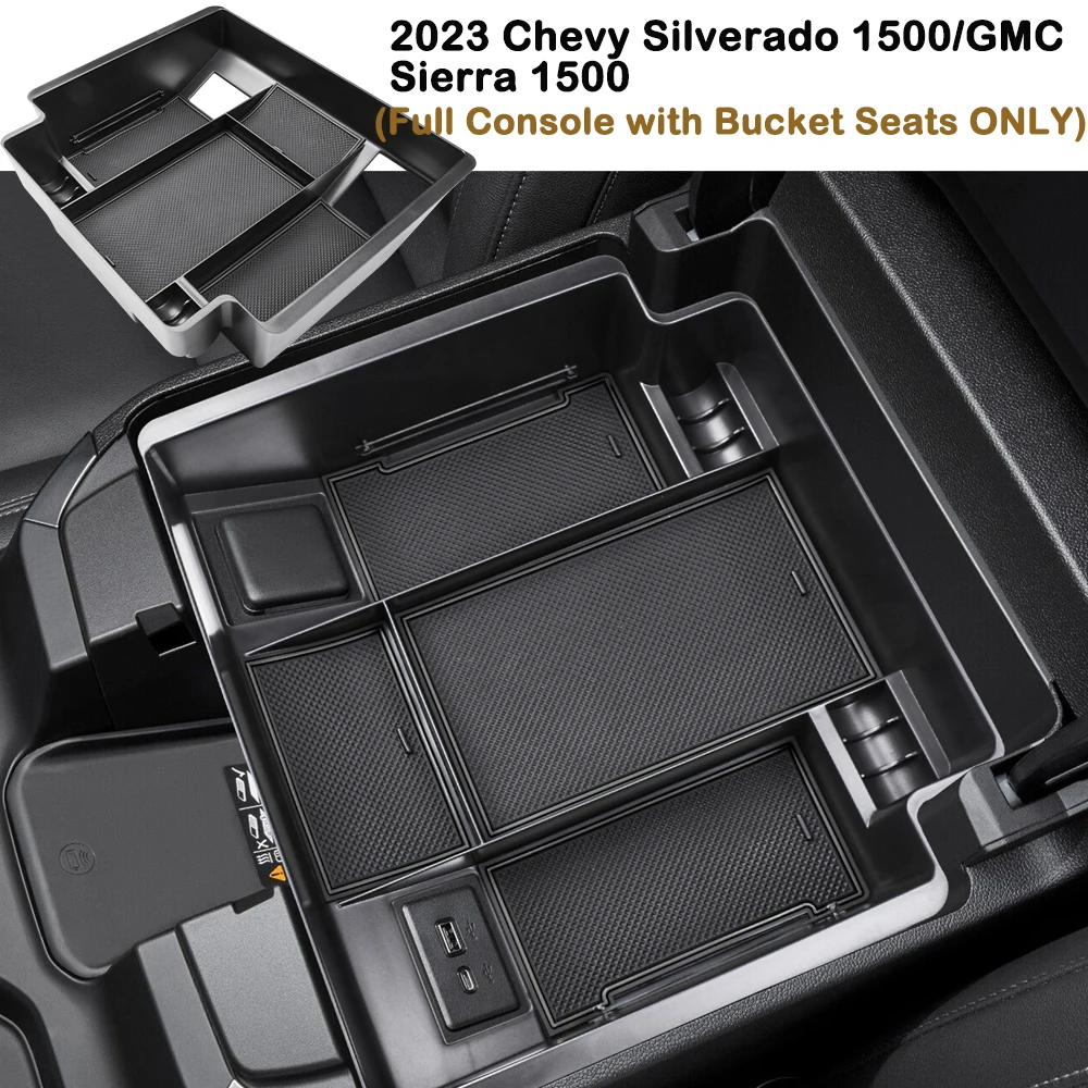 Kutija Za Pohranu naslon za Ruku Središnjoj Konzoli Vozila za 2023 Chevrolet Silverado 1500/GMC Sierra 1500 Kontejner Torbica-Organizator Za Rukavice Pribor