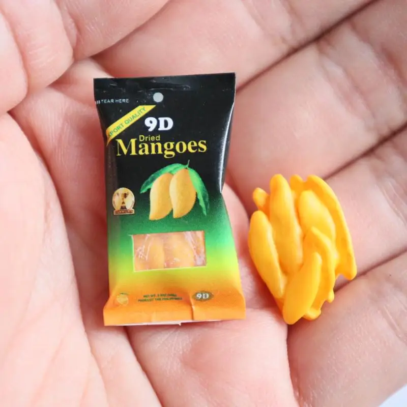 Minijaturna kuća lutaka u mjerilu 1/12, predjelo od sušenog mango, mini-hrana za barbie OB11, pribor za lutke, igračke