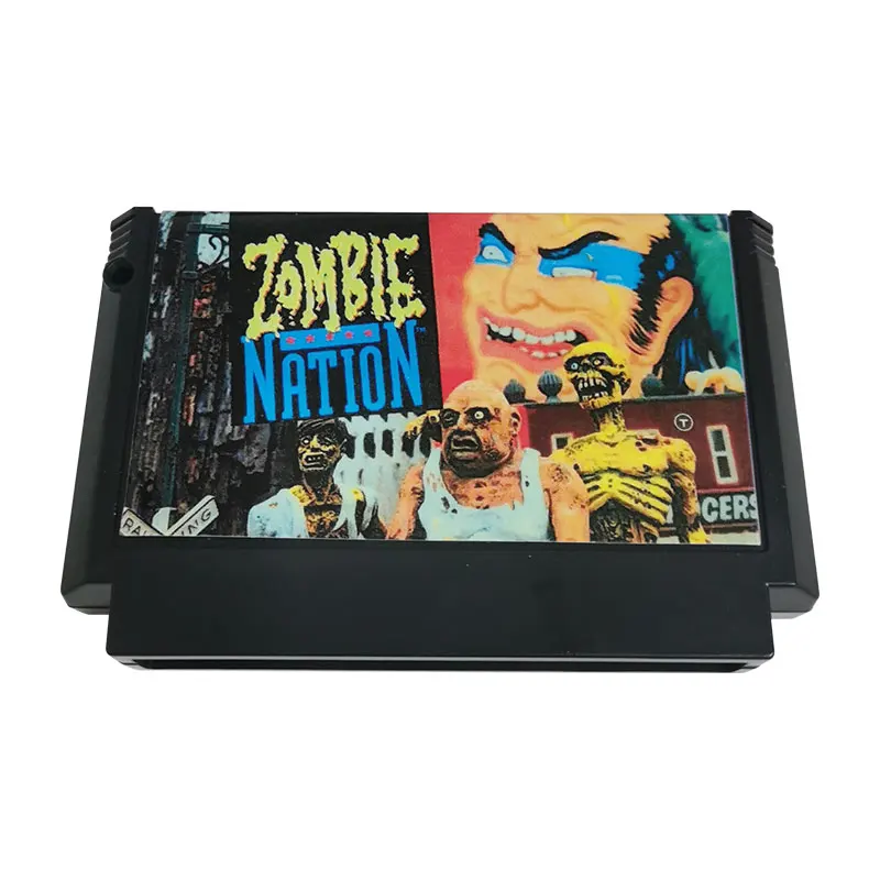 Obiteljski računalo Zombie Nation, igra uložak FC Famicom NES, 60-kontakt retro konzole
