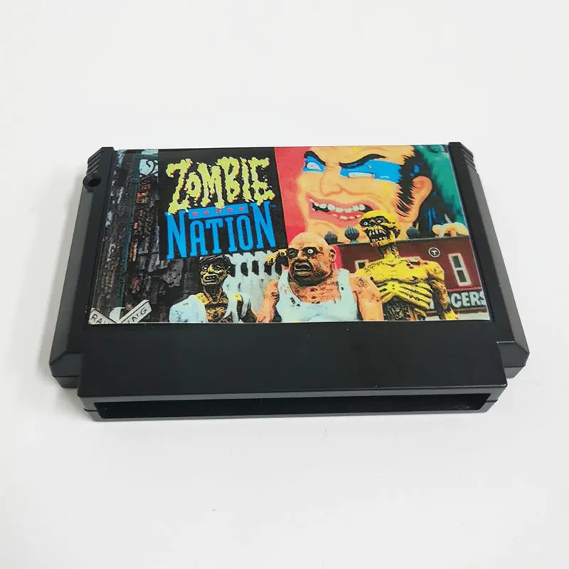 Obiteljski računalo Zombie Nation, igra uložak FC Famicom NES, 60-kontakt retro konzole
