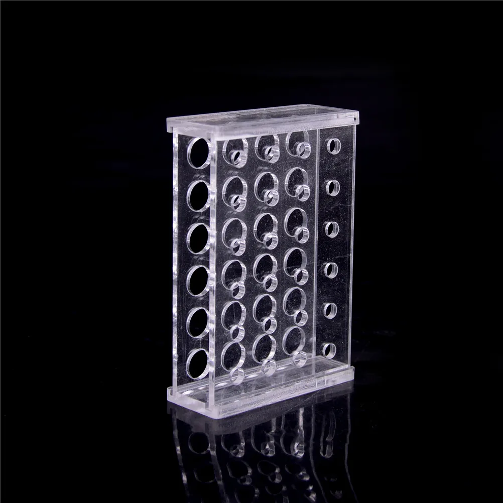Plastična prozirna центробежная epruveti s 24 otvorima volumena 1,5 ml, držač za пробирок promjera 11 mm, školski pribor, laboratorijska oprema