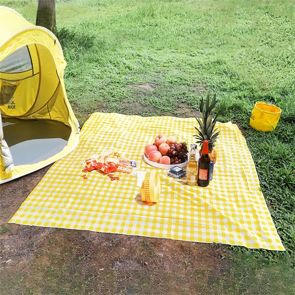 Sklopivi prostirku za piknik na otvorenom, Vodootporan vodootporan deku za piknik, Prijenosni odbojka na tepih, obložen turistički tepih za kampiranje, planinarenje, šetnje