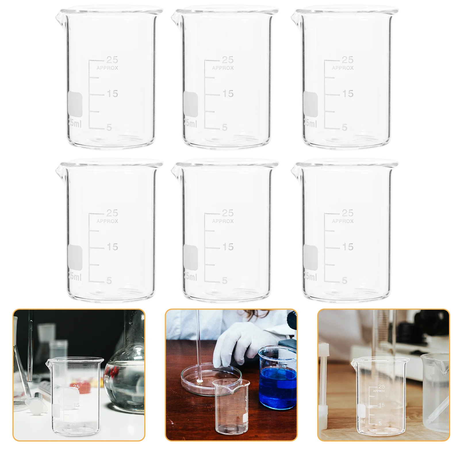 Staklene mjerne čaše Kemijska Staklene čaše, Laboratorijske мензурки staklarija