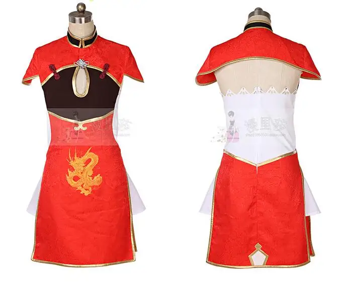 Visokokvalitetne, Kompletne setove igra oblika Azur Lane, haljina za косплея Пинхай Чонсам