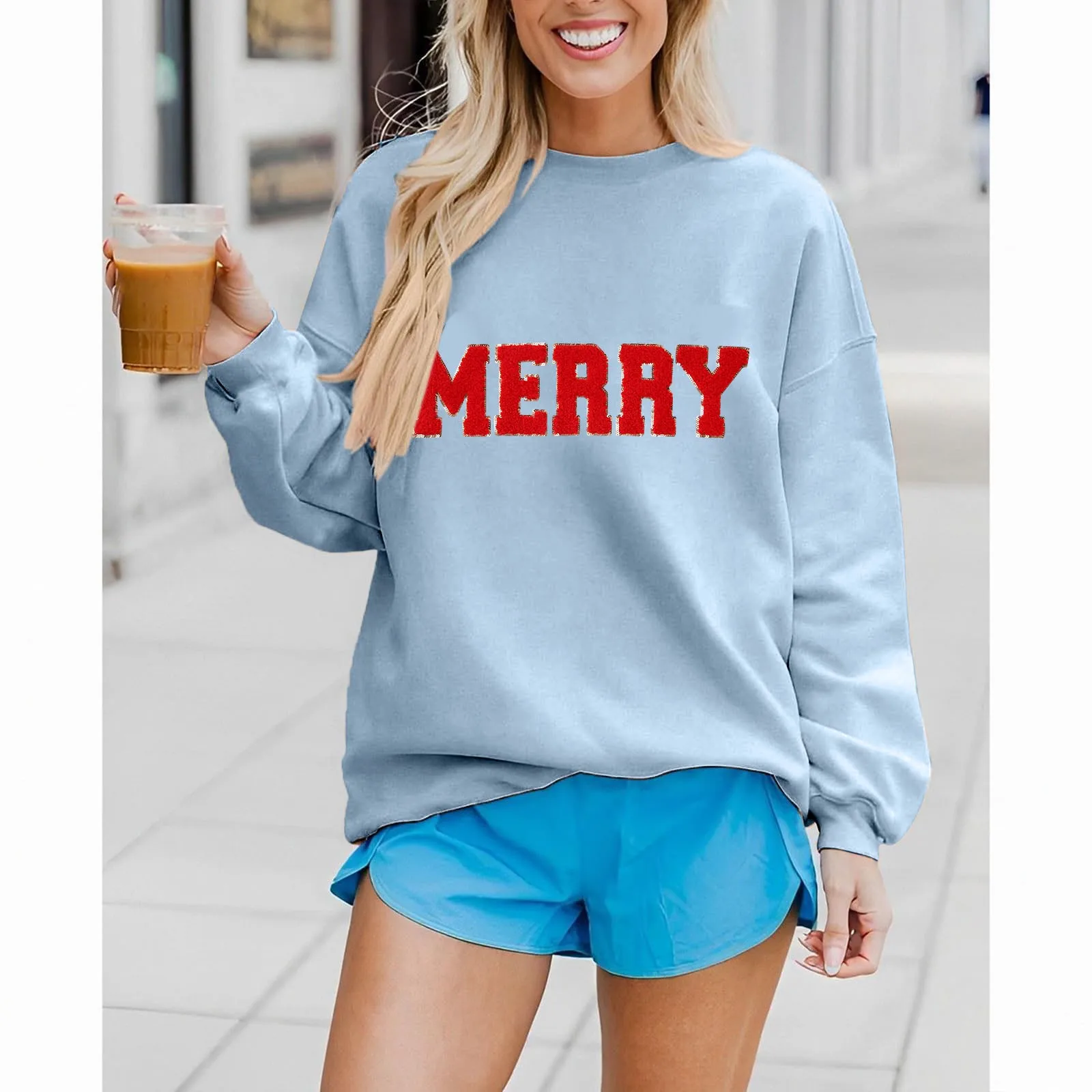 Ženska majica MERRY Christmas s natpisom Happy Letter, pulover оверсайз, top, majica