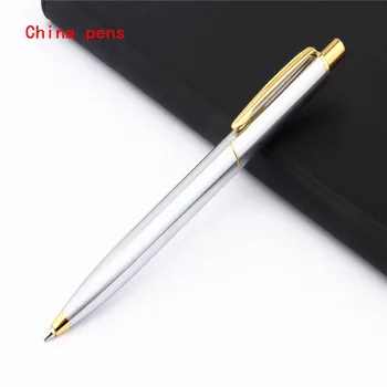 Kemijska olovka JINHAO 039 Platinum od nehrđajućeg čelika Push Business office sa Srednjim Gumbom Nova