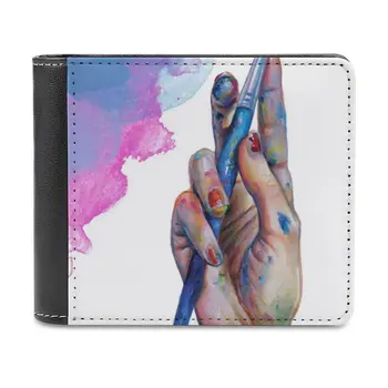 Muški novčanik Painter ' S Hand Od umjetne kože Kratke muške Torbice Torbicu za kreditne kartice Za muškarce Novčani torbu Umjetnik Zanimanje Soboslikara