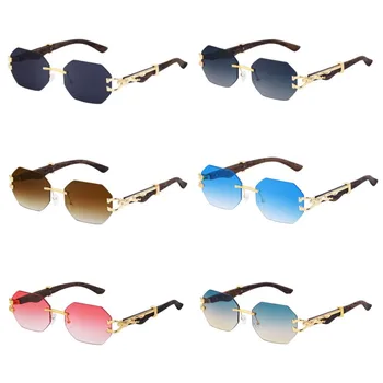 Klasicni Osmerokutni Okrugle Sunčane Naočale Za Muškarce I Žene, Trendy Sunčane Naočale u malim Ivicom, Vintage Naočale za vožnju na otvorenom rimless