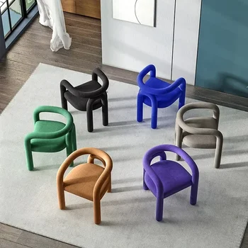 Jednostavan moderan dizajn stolica za čišćenje noktiju, internet celebrity, Jednostavno luksuzno kozmetički stolica sa naslonom, Stolice za dom