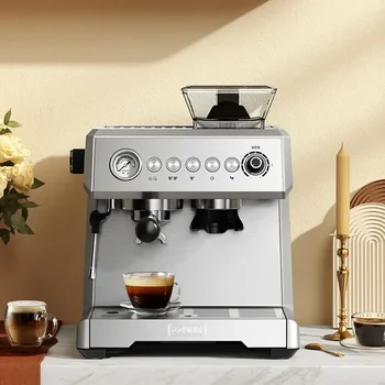 Novi aparat za pripremu espresso aparat za espresso s pritiskom pumpe 20 bar s кофемолкой, вспениватель parni mlijeka, poluautomatski aparat za kavu