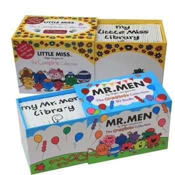37 Knjiga / set Mr. Men Little Miss Children Engleski slikovnica Učenje vještina čitanja Trening eq 3-8 godina