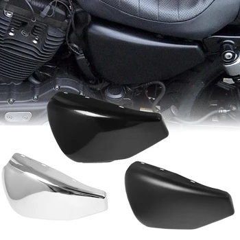 Za Harley Sportster Iron XL883 XL1200 2009-2013 2014-2022 Motocikl Sjajni, Mat Crna Kromirana Izglađivanje Lijevog Poklopca Spremnika za baterije