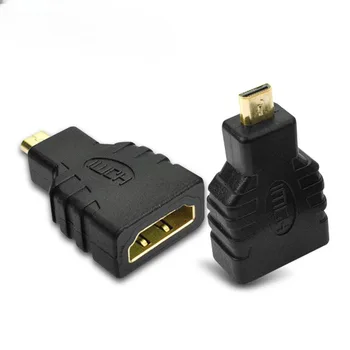 Adapter Micro HDMI je kompatibilan sa HDMI-kompatibilnim adapterom, pozlaćeni adapter za proširenje 1.4 3D 1080P HDTV kamere tableta