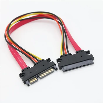 22-pinski konektor SATA od muškaraca i žena, Produžni kabel se Razlikovala od muškaraca i žena, 7 + 15-pinski konektor u kombinaciji удлинительного SATA kabel Data Power