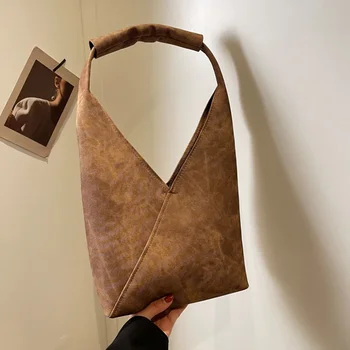 2023 Novi Korejski izdanje u retro stilu Instagram Lazy Velikog kapaciteta, torba na jedno rame, torba ispod miša, obojena u kravatu, dnevne torbe-kante