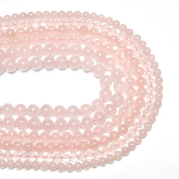 veleprodaja okrugle perle od prirodnih ružičasti kvarc, kuglice od prirodnih аквамарина kuglice od dragog kamenja, perli 