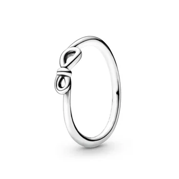 Autentična Modni prsten s Beskonačnim Čvor od 925 Sterling Srebra Za žene, Poklon, Nakit svojim Rukama