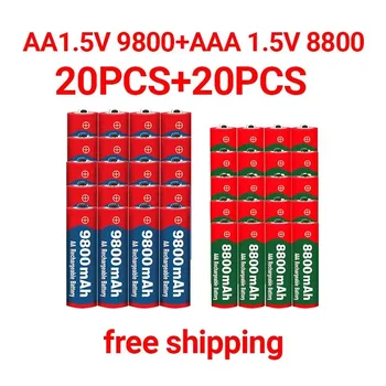 2023 Novi 1.5 V AA 9800 mah + 1.5 V AAA 8800 mah Alkalna baterija baterija baterija baterija Baterija 1.5 V Za vrijeme Igračke Baterija Kamere + besplatna dostava