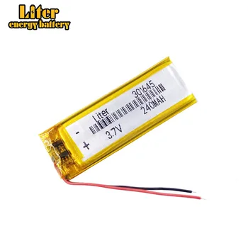 10 kom./lot 3,7 240 mah 301645 Litij-polimer Li-Ion Punjive baterije za Mp3 MP4 MP5 GPS oprema za PSP Bluetooth mobilni