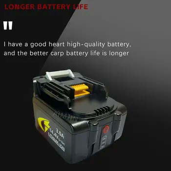 3000 mah Litij baterija baterija baterija baterija Baterija 14,4 v, za električne alate Makita BL1415 BL1430 BL1440 BDF343 BHP441 DF445D TD135D BML145 BML184
