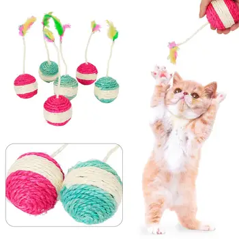 Mačji štapići-mozgalice, lopte, igra s perjem, igračka za mačke, Bejzbol, Ogrebotina, ugriza, zvono od perja, igračaka za kućne ljubimce, igračka za mačke