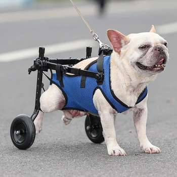 Podesiva invalidska kolica za psa, Stražnja ud, Stražnja noga za kućne ljubimce s invaliditetom, Mačka, Pas, Kolica za rehabilitaciju noge Lagane Alate za šetnje s kućnim ljubimcima