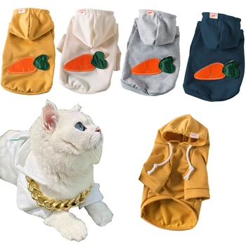 Odjeća za mačke Prozračna majica s kapuljačom za pse i mačke, proljeće-ljeto, kaput za štence i котенков, jakne, odijela za chihuahua, odjeća, pribor, proizvodi