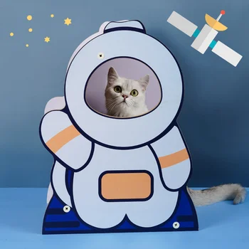 Modernizirana когтеточка za mačke, когтеточка za mačje kućice Astronauta, peglanje od valovite papira, igračke za mačke, proizvodi za mačke, pribor za mačke