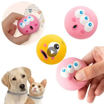Interaktivne Igračke za kućne ljubimce, Prijenosni Zvuk Psi sa velikim oči od jabuka slatka crtani film, Žvakanje pribor za igračke, Zaštita okoliša, Pribor za igračke za pse