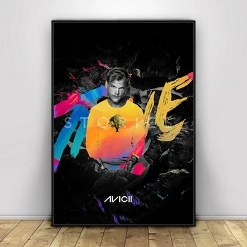 Plakat s pokrovom glazbeni album stiže Avicii Heaven Pjevačica, zvijezda rap, hip-hop, pop-glazbe, poster na platnu (bez okvira)
