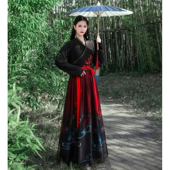 Kineska haljina, Drevni Kimono Ханфу, Crne, Bijele, Crvene haljine ханфу, Borilačke vještine, Plesne kostime za косплея u Kineskom stilu