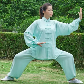 Odjeća tai-chi ženski kostim odjeća tai-chi ženski bijeli nogavica odijelo u kineskom stilu odjeća wushu taiji FF714