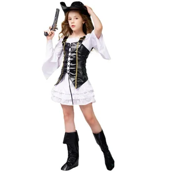 Halloween Luksuzni Gusar Kapetan Kuka Kostime Pirata Za Djevojke Cosplay Party Srednjovjekovne Gotičke Maske Odijelo Dječje Odjeće Ideju