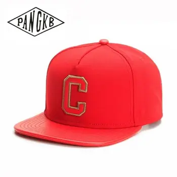 PANGKB Brand CEE SOLID CAP red C za djevojčice i dječake u stilu hip-hop snapback šešir za muškarce žene su odrasle na otvorenom svakodnevni солнцезащитная kapu bone