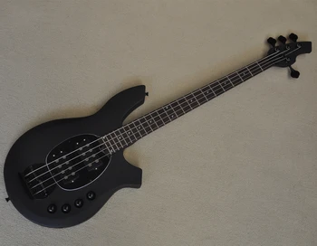 Električna bas gitara Flyoung s 4 žice, матово-crna, sa distancerima u obliku meseca, nudimo po mjeri