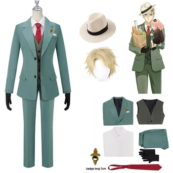 Anime Spy x Family Twilight Loid Forger Cosplay odijelo sa šeširom Perika ikonu muška odjeća po mjeri