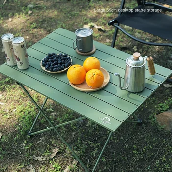 Lako sklopiva vješalica na otvorenom i stol za prebacivanja jaja od aluminijske legure, prijenosni stolica za piknik, praktično oprema za piknik