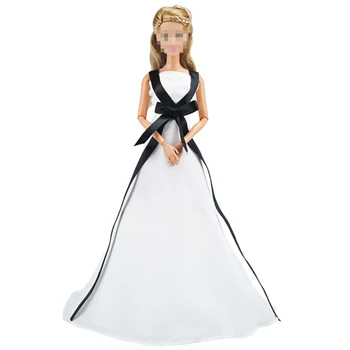 Modni kućicu za casual denim set za 1/6 lutkarsku haljine, 29 cm, haljina je ručni rad od perla, vjenčanice princeze za djevojčice Barbie
