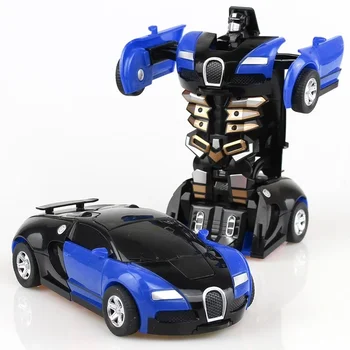 2023 Novi stil Mini 2 U 1 anime Transformacija robota Model sudara Deformacije vozila Igračka za dječaka Dar djeci