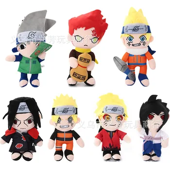 Crtani Anime Naruto Je Japanski Plišani Lutka 8-Inčni Uzumaki Naruto Sasuke Kakashi Lutka Stolne Dekoracije Poklon Za Rođendan