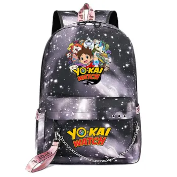 Novi anime Youkai Watch USB Za dječake i djevojčice, Dječje torbe za školske knjige, Ženski ruksak, platna muški putni ruksak za laptop, ruksak ruksak