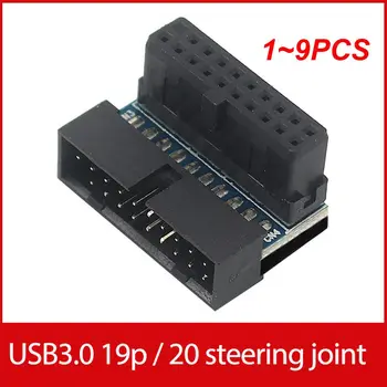 1 ~ 9ШТ Adapter Usb3.0 20p 19p velike brzine jednostavan 90 stupnjeva mrežni adapter za laptop matične ploče