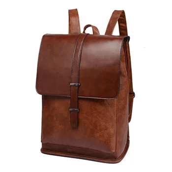 Vrući starinski ruksak za prijenosno računalo, muška poslovna torba, Modne Muške Kožne torbe za putovanja, kvalitetne muške školske torbe za fakultet