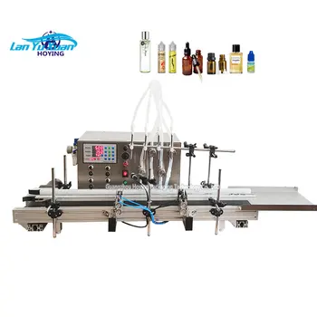 Digitalni stroj za podnošenje estetske tekućine, mala automatski stroj za punjenje ulja sa 4 6 glave, Poluautomatski stroj za flaširanje шестеренчатого pumpe