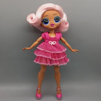 Pogodan za OMG Doll Modna lutka Svijetlo roza igračka-kutije pribor rođendanski poklon za djevojčice