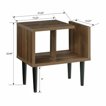 Klasična američka namještaj 22,5 x 21,5 x 15,25 cm. Moderni приставной stol za dom i ured sredine stoljeća OS s drvenim nogama