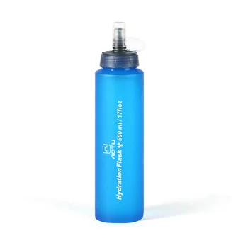 Meka bočica za vodu od TPU, 500 ml, Sklopivi Fleksibilna torba za vodu, mjehur za sportove na otvorenom, za trčanje, vožnja biciklom, kampiranje, planinarenje